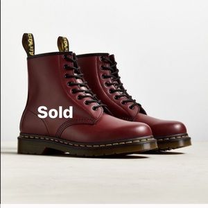 Burgundy Dr.Marten boots (Worn once)